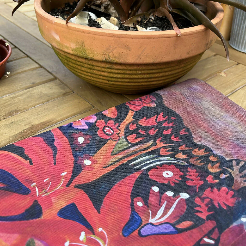 Garden Heat tea towel