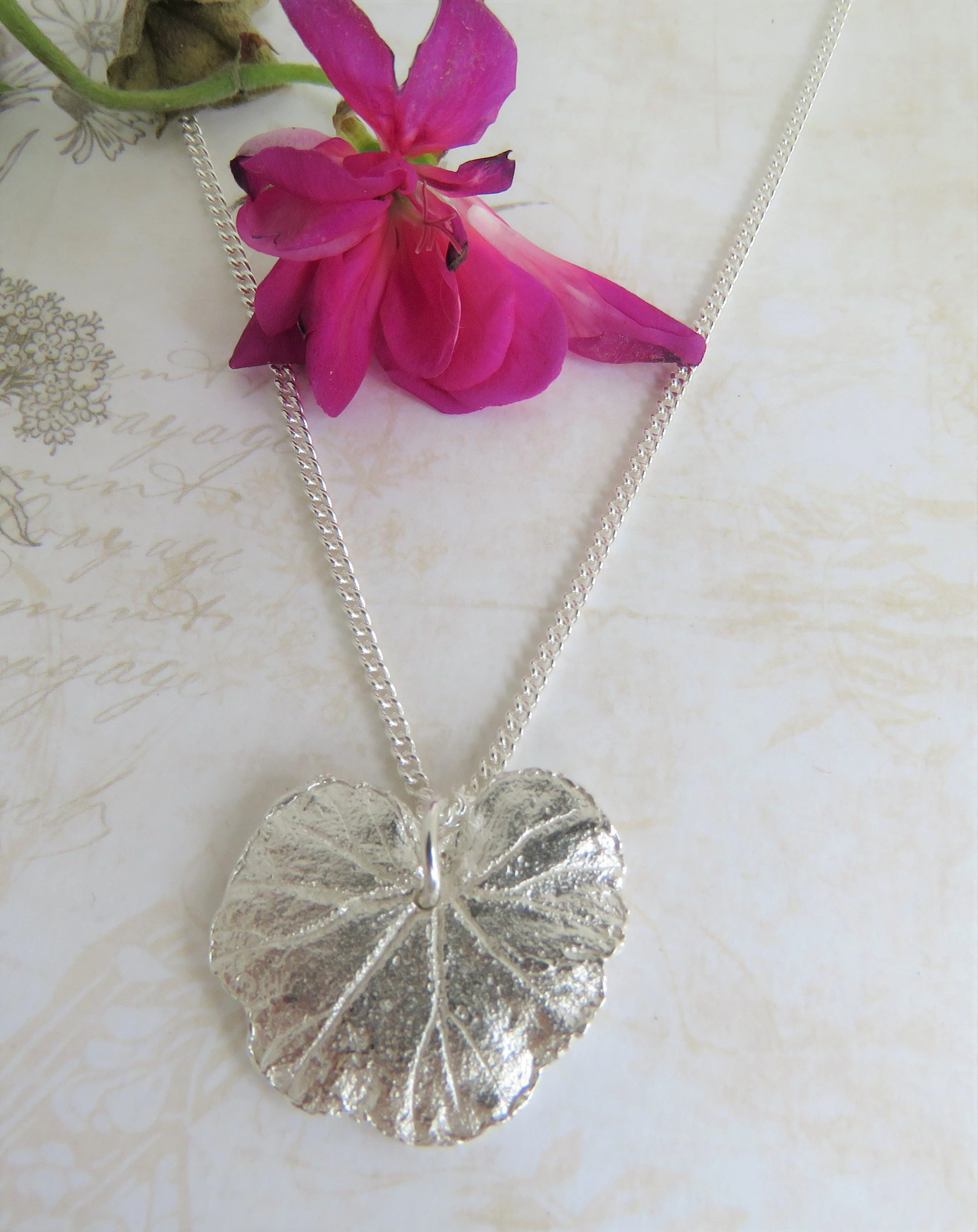 Geranium Leaf Necklace - Image 2
