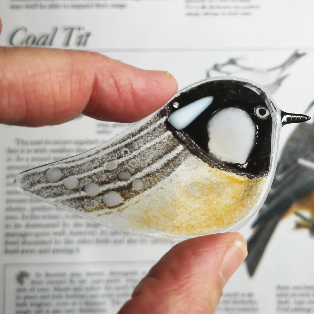 Gift Set, Five Hanging Glass Bird Decorations - Image 4