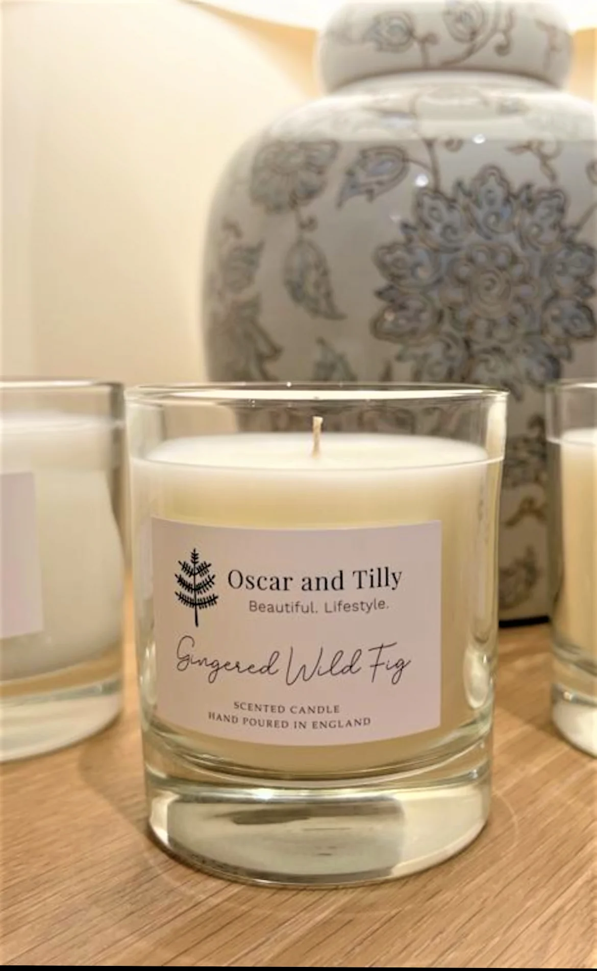 Gingered Wild Fig Luxury Scented Candle - Image 2