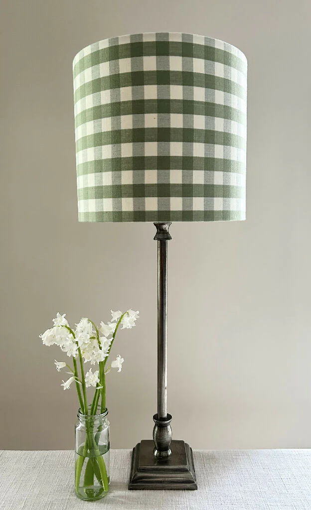 'Gingham Green' Lampshade - Image 2