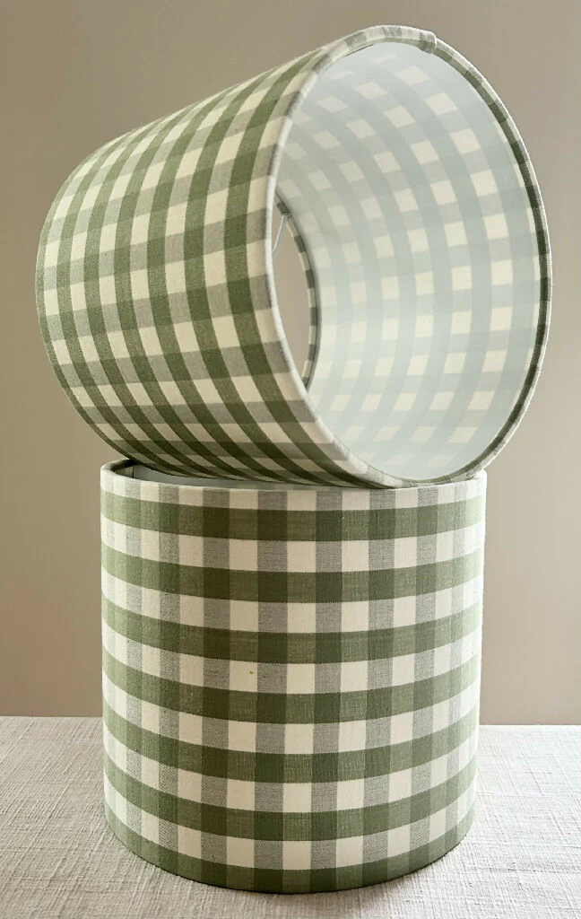 'Gingham Green' Lampshade - Image 4