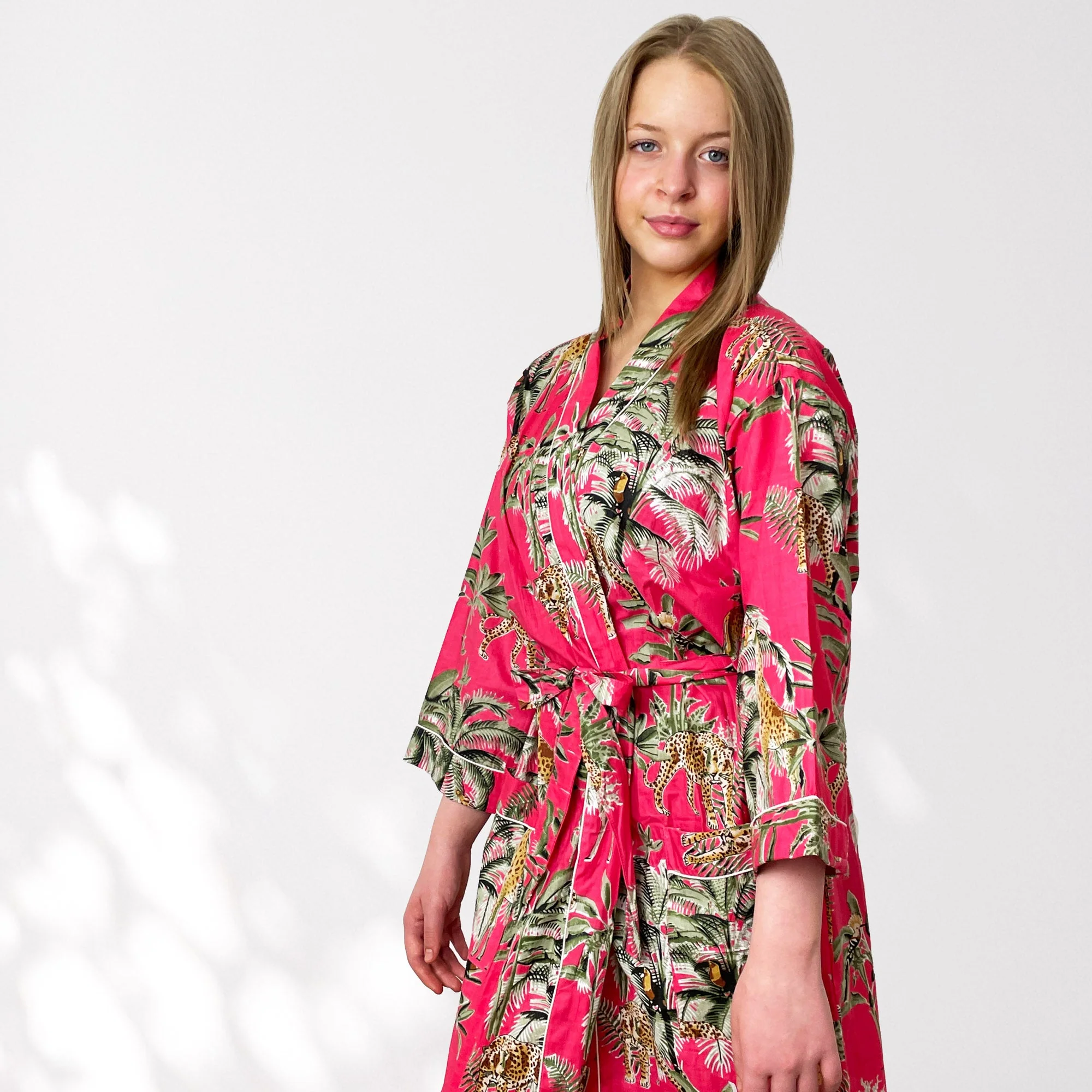 Giraffe Print 100% Cotton Dressing Gown - Image 6