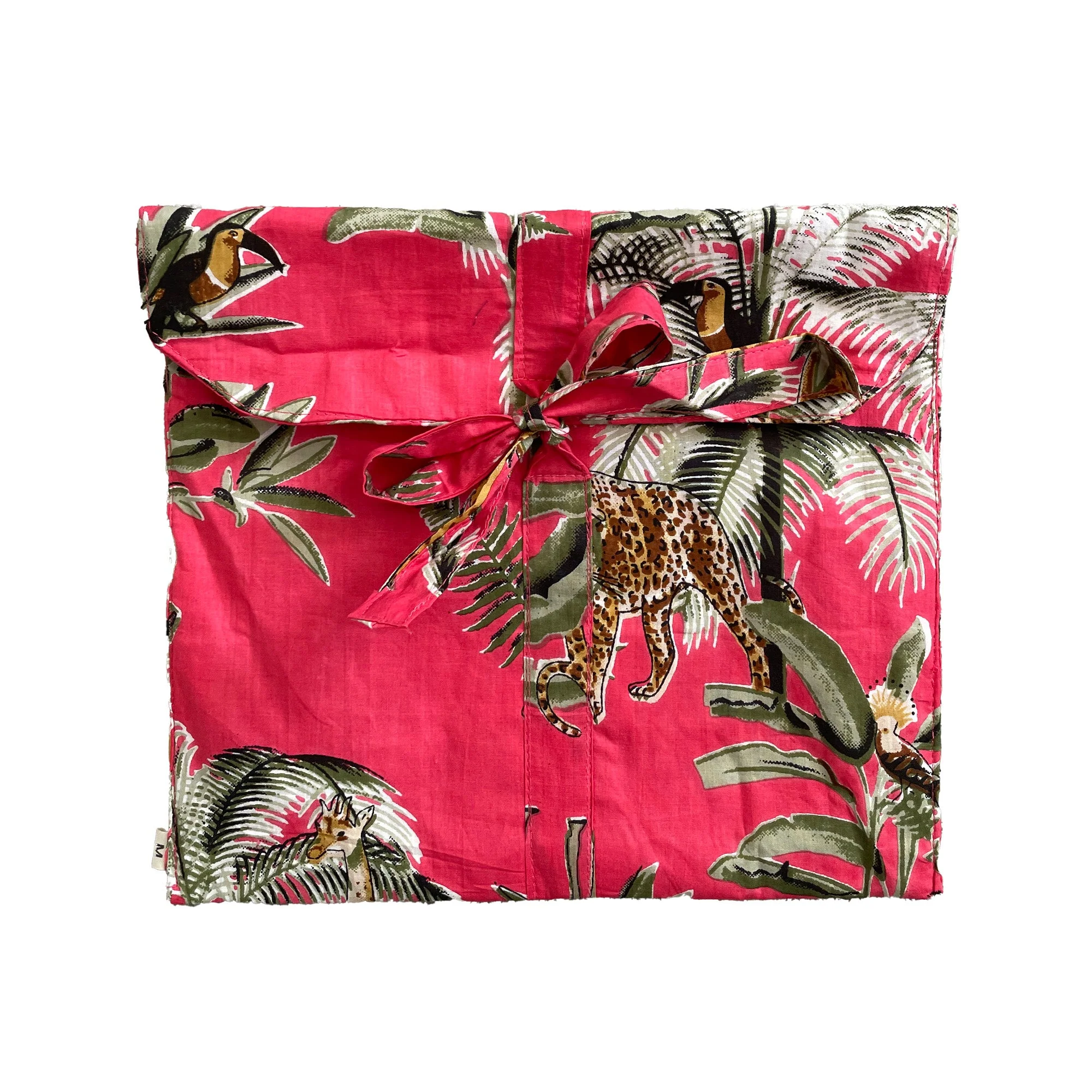 Giraffe Print 100% Cotton Short Pyjama Set in Pink - Image 8