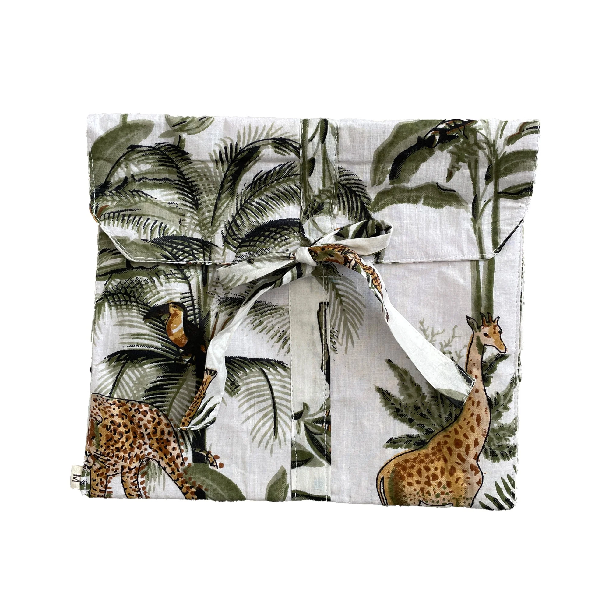 Giraffe Print 100% Cotton Short Pyjama Set in White - Image 7