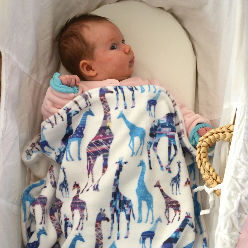 Giraffe Print Baby and Toddler Blanket - Image 3