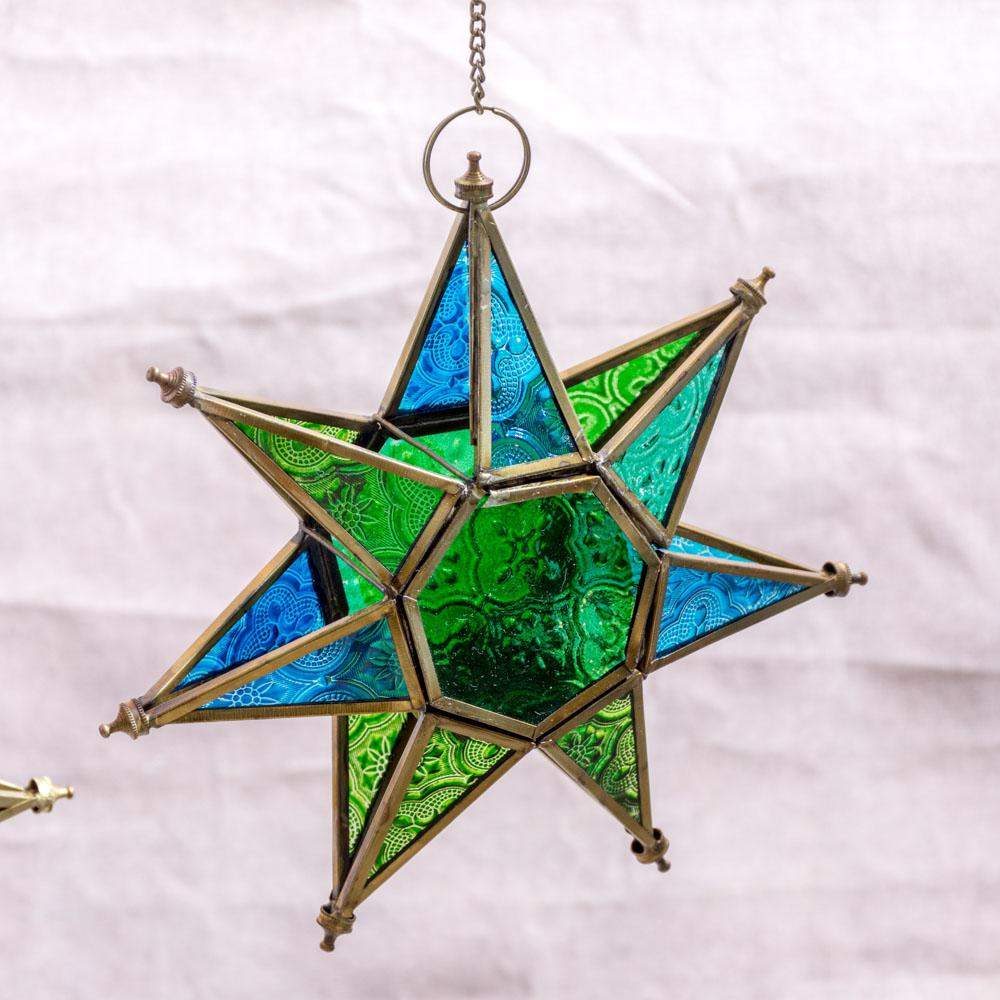 Glass Star Hanging Candle Holders - Image 4
