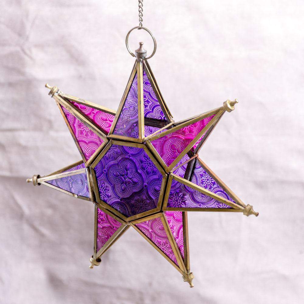 Glass Star Hanging Candle Holders - Image 5