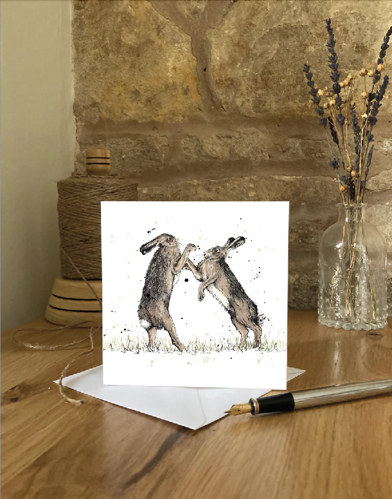 Gloves Off | Greetings Card