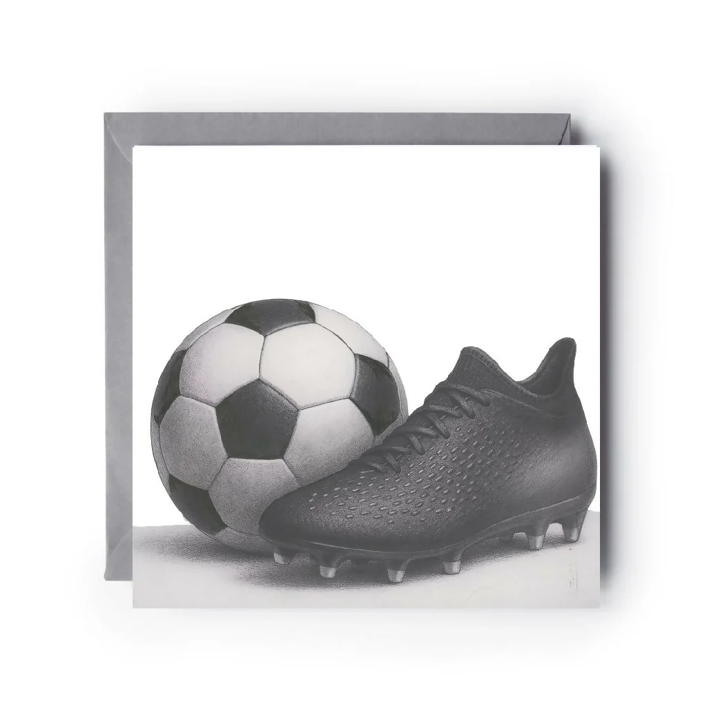 Goal! The Hand Drawn Football Greeting Card for Every Sports Fan