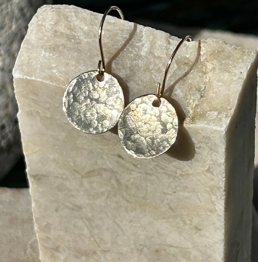 Gold sunset Earrings - Image 2