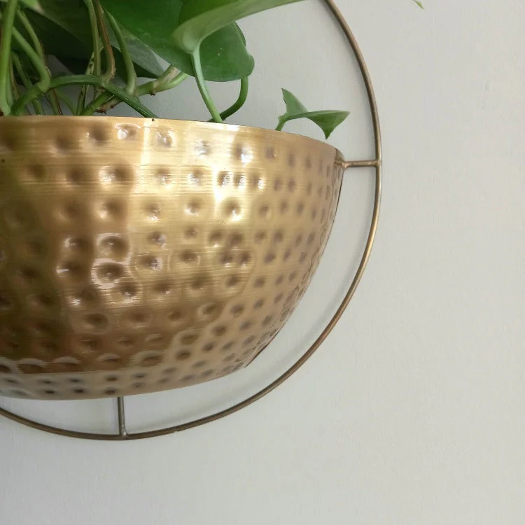 Gold Wall Planter - Image 3