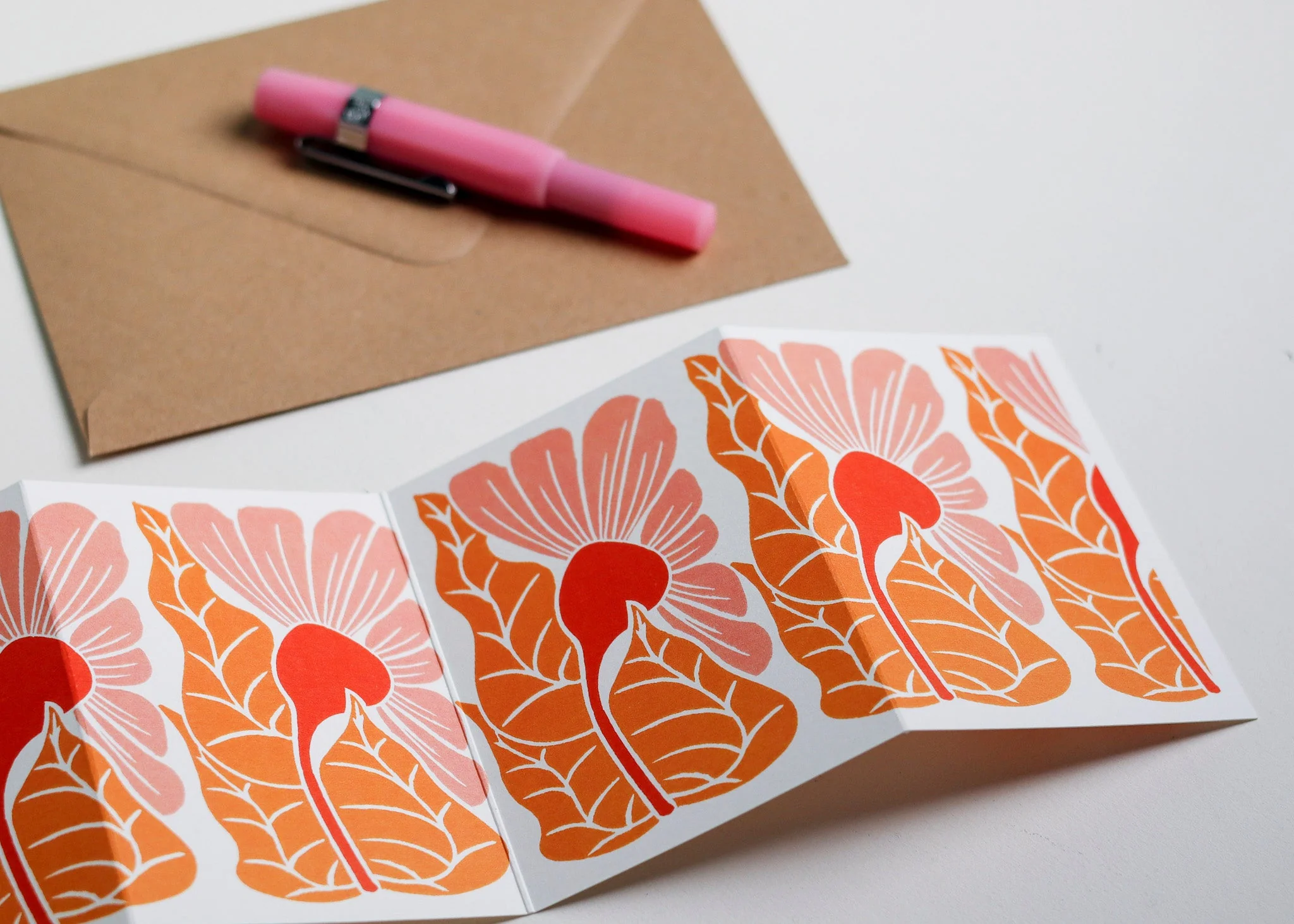 Golden Autumn Garland Card | Single Card & Envelope - Image 8