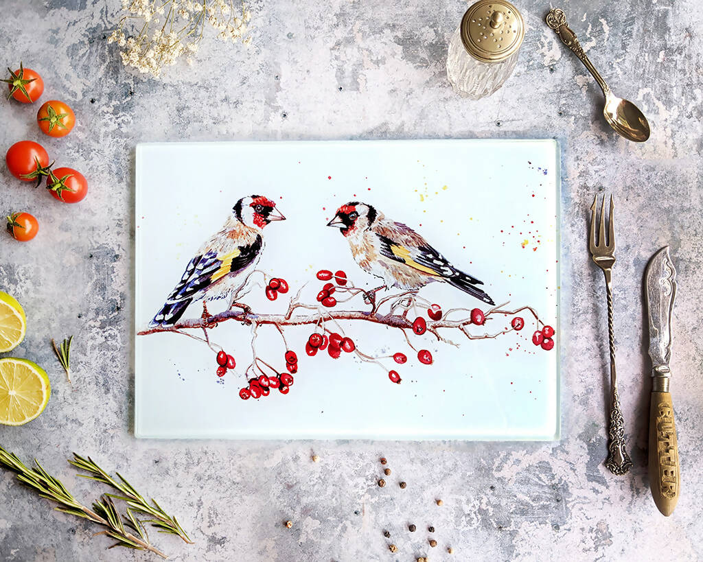 Goldfinches Glass Placemat - Image 2
