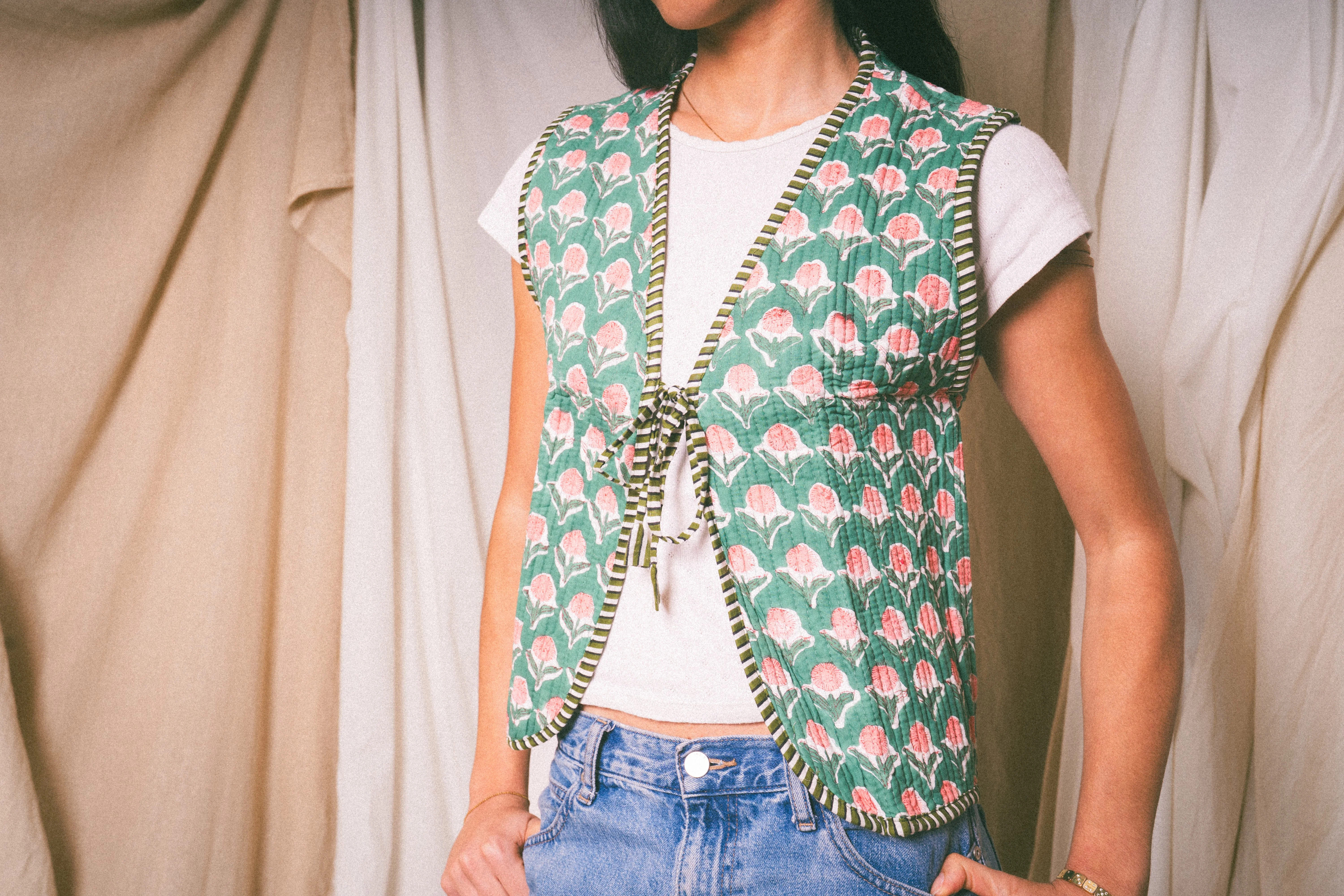 Green Amour Waistcoat - Image 3