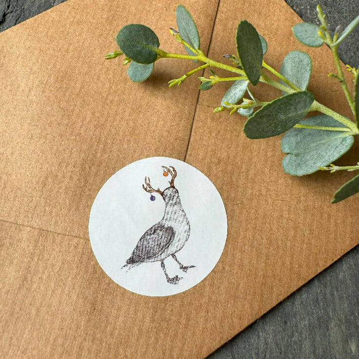 30 Gull Christmas Stickers - (15 per sheet) - Image 4