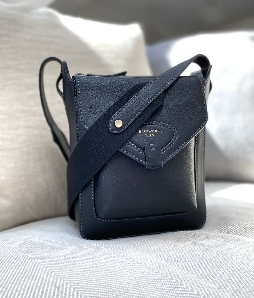Hackthorn Leather Cross Body Bag in Black - Image 11