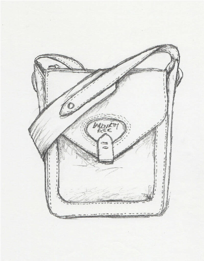 Hackthorn Leather Cross Body Bag in Black - Image 5