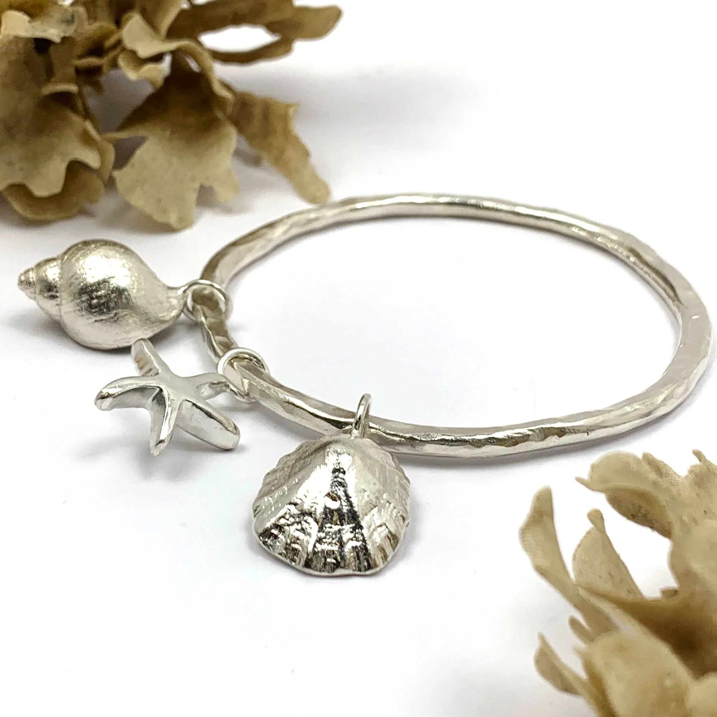 Hammered Beach Bangle - Image 6