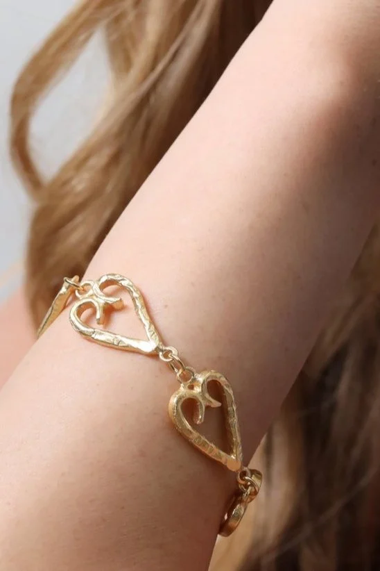 Hammered Heart Bracelet - Image 5