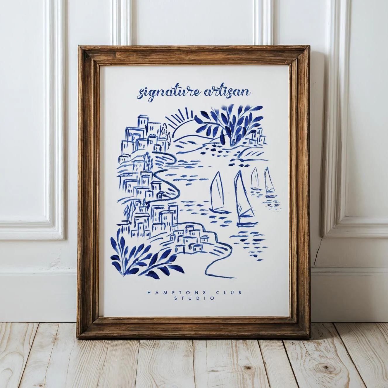 Hamptons Art Print Coastal Wall Art Beach House Decor New England Artwork - Image 2