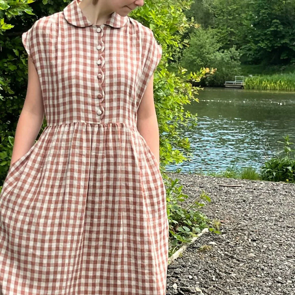 HAND CRAFTED SCALLOPED DRESS - Image 9