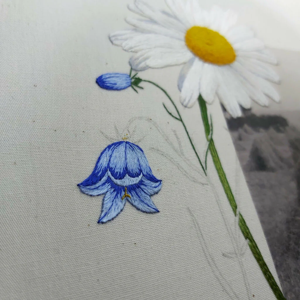 Hand Embroidered Art - Rophites Quinquespinosus - Image 4