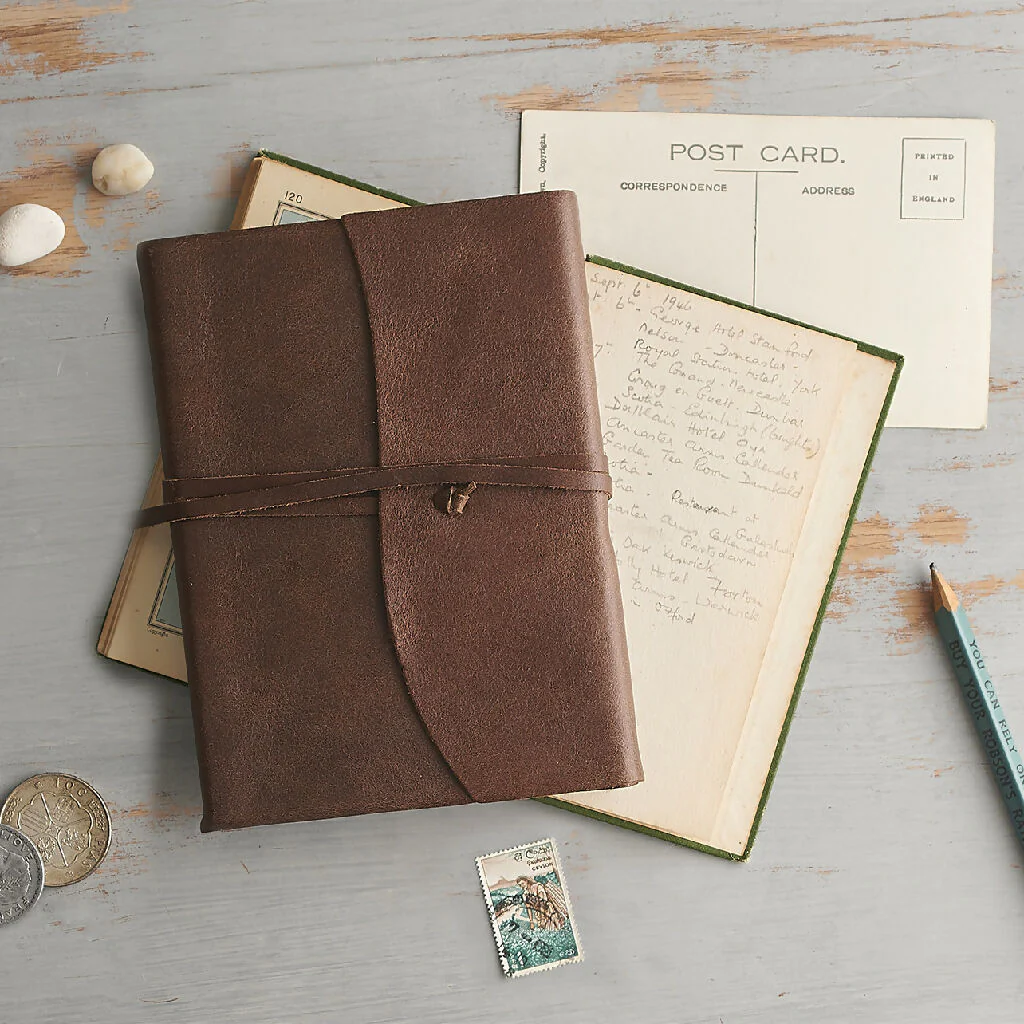Handmade Illustrated Leather Journal