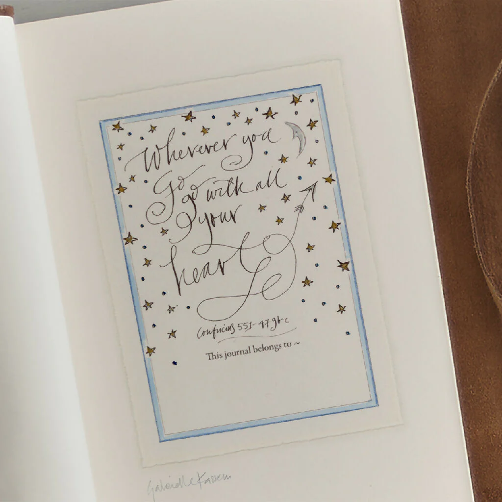 Handmade Illustrated Leather Journal - Image 3