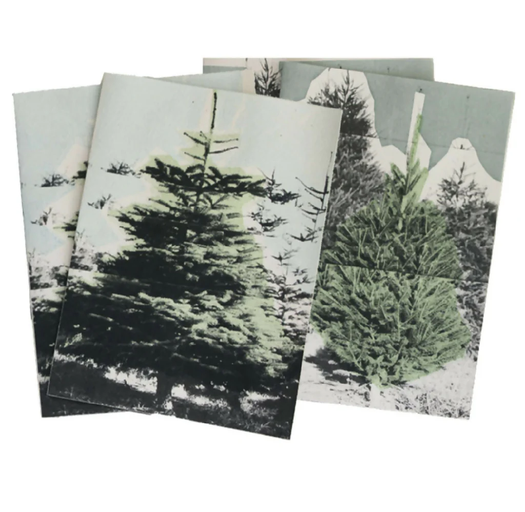 Hand Printed Christmas Tree Cards - Image 2
