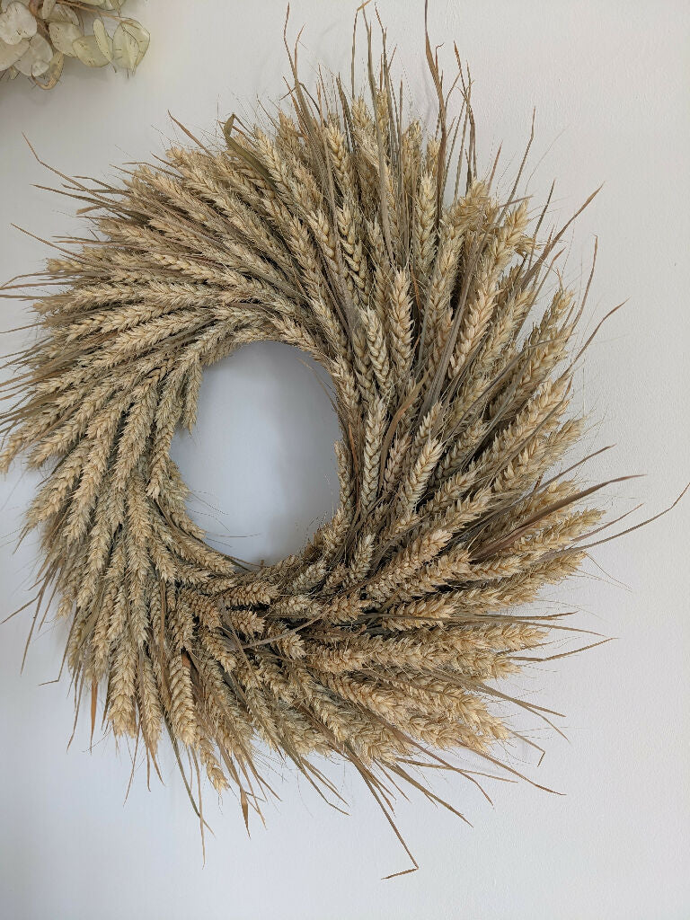 Handmade Forever Wreath Made From Wheat - Image 2