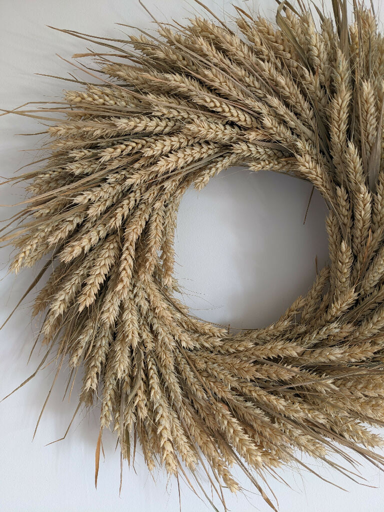 Handmade Forever Wreath Made From Wheat - Image 3