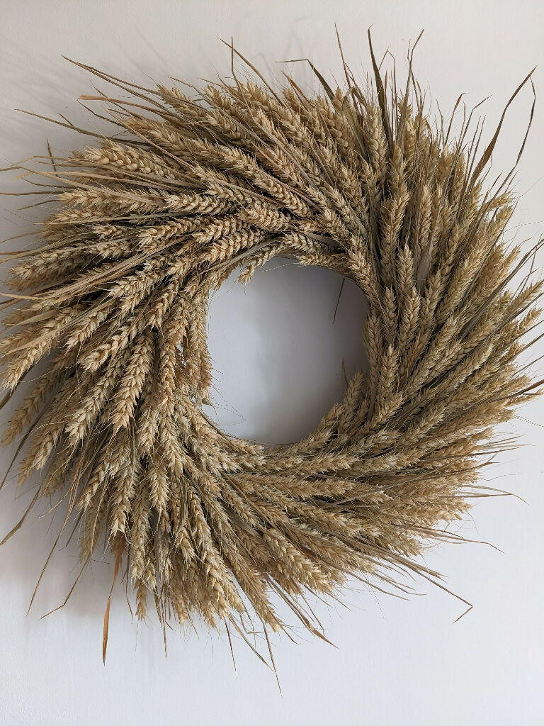 Handmade Forever Wreath Made From Wheat - Image 4