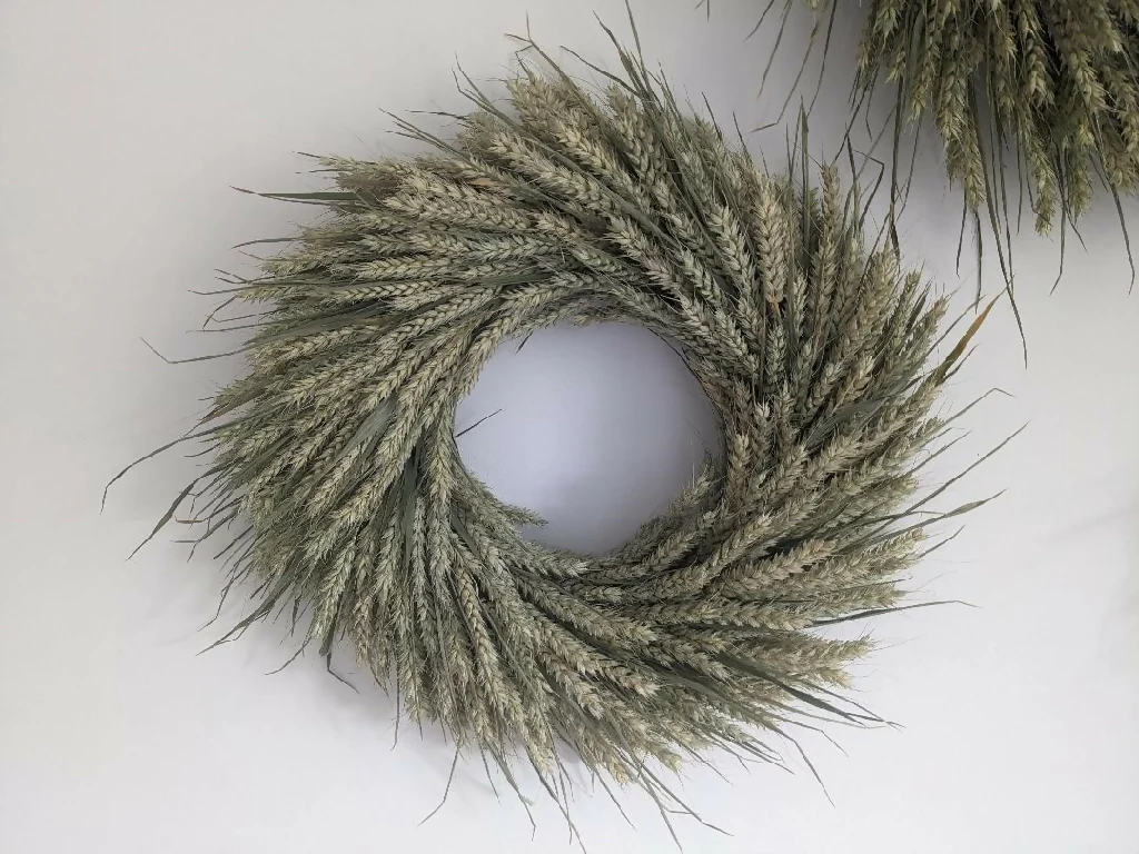 Handmade Forever Wreath Made From Wheat - Image 7