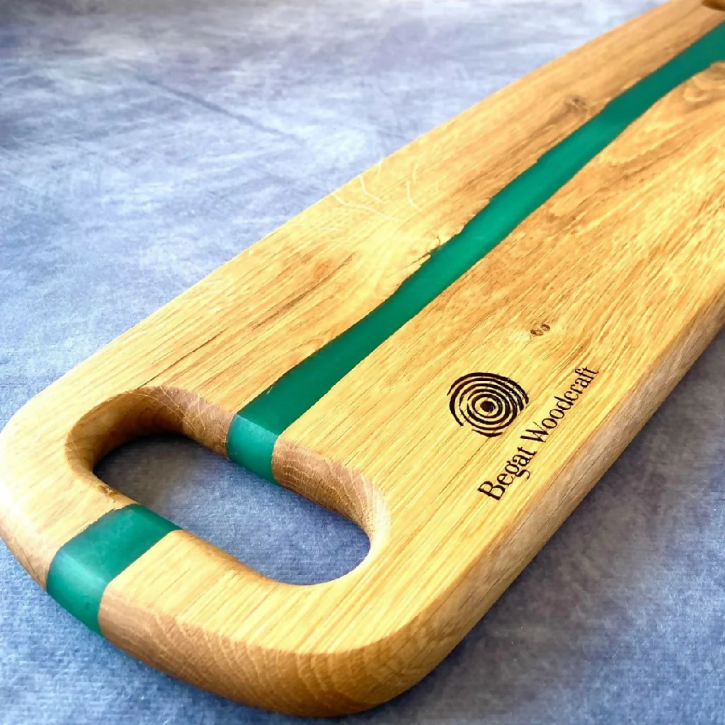 Handcrafted English Oak Charcuterie & Serving Platter | Sustainable British Wood - Image 5