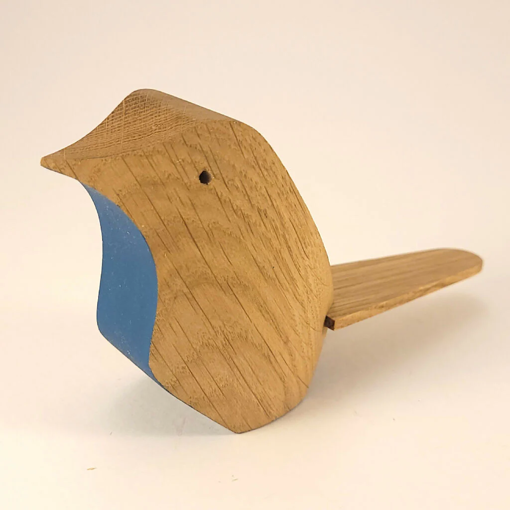 Handcrafted Oak Bird - Image 4