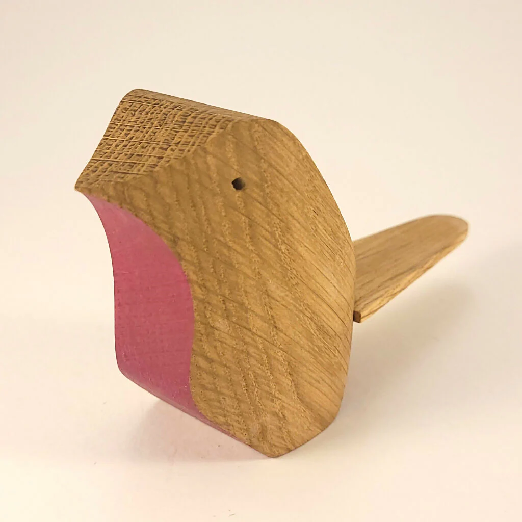 Handcrafted Oak Bird - Image 9
