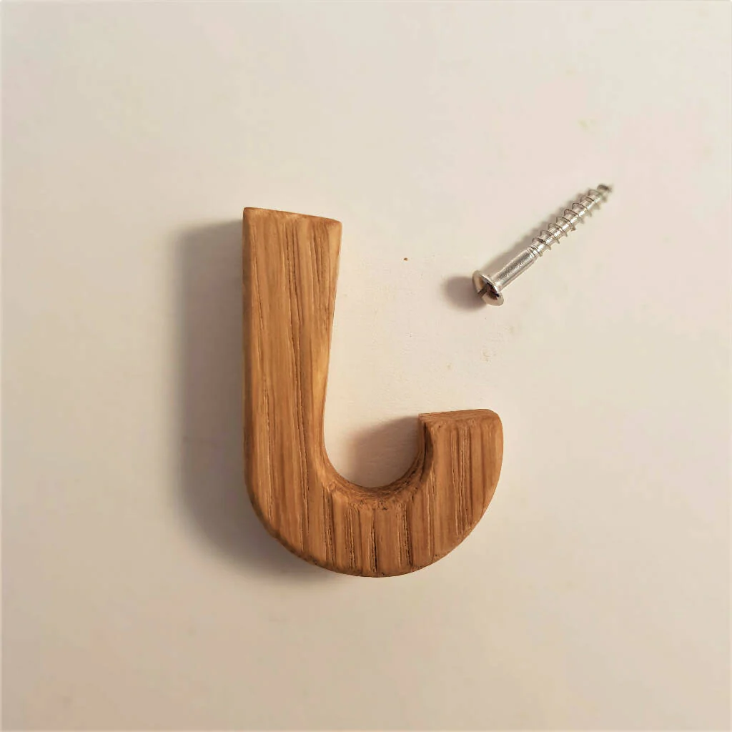 Handcrafted Oak Small Hook - Image 2