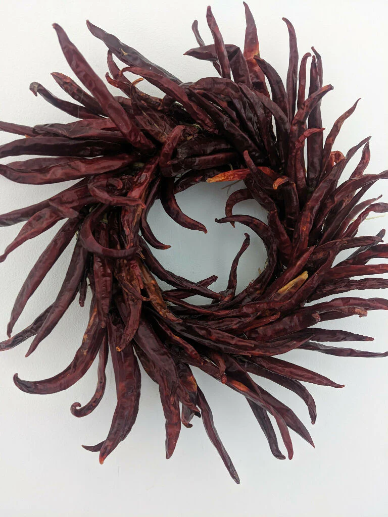 Handmade Chilli Pepper Wreath – 35cm - Image 3