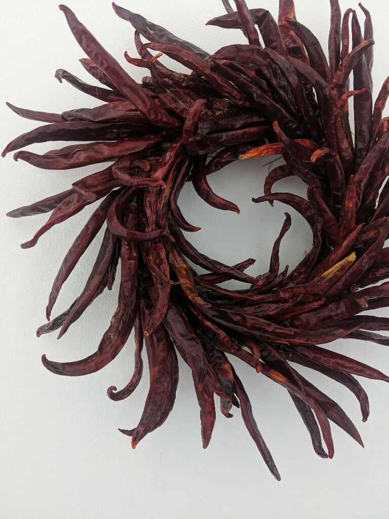 Handmade Chilli Pepper Wreath – 35cm - Image 4