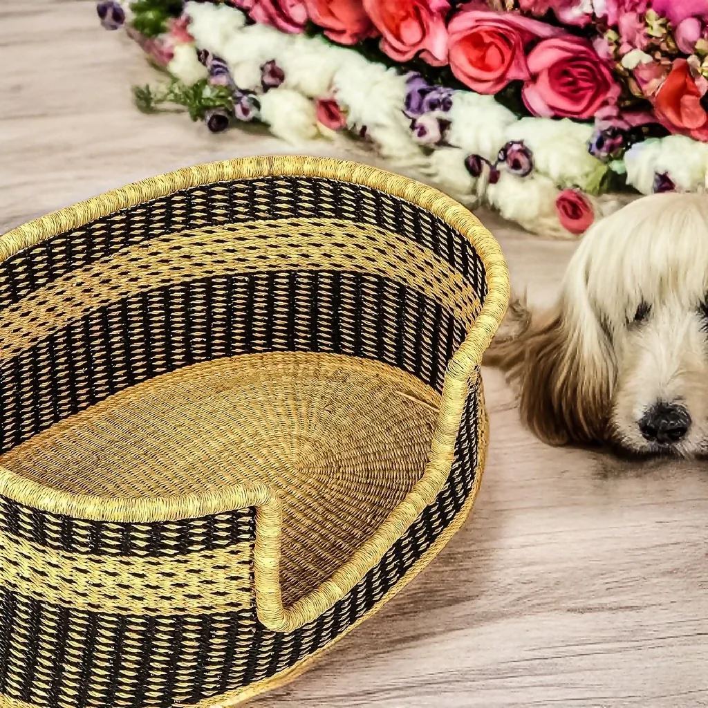 Handmade Dog Straw Basket - Image 3