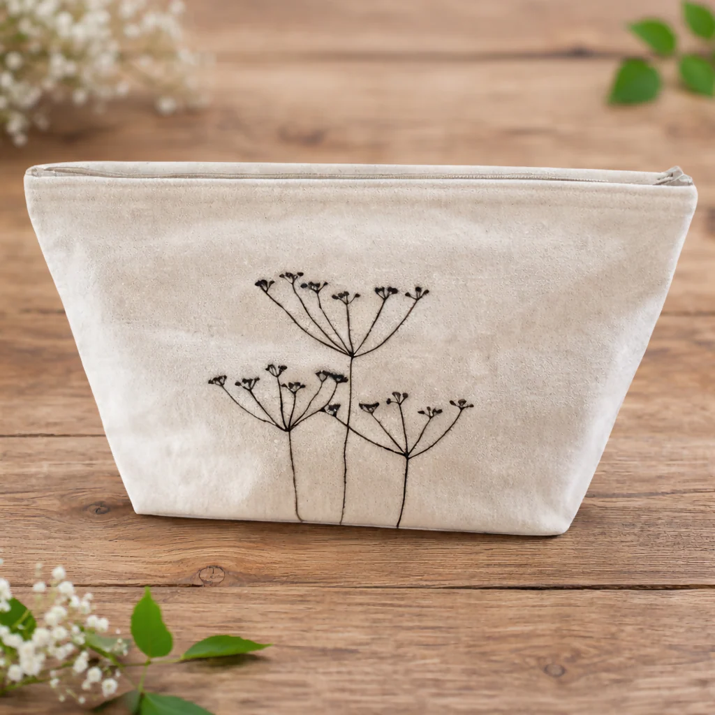 Handmade Fabric Washbag | Natural 100% Organic Fabric | Free UK Shipping