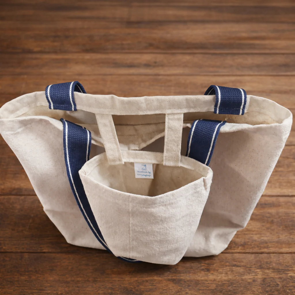 Handmade Natural 100% Organic Tote Bag – Eco-Friendly Design - Image 3