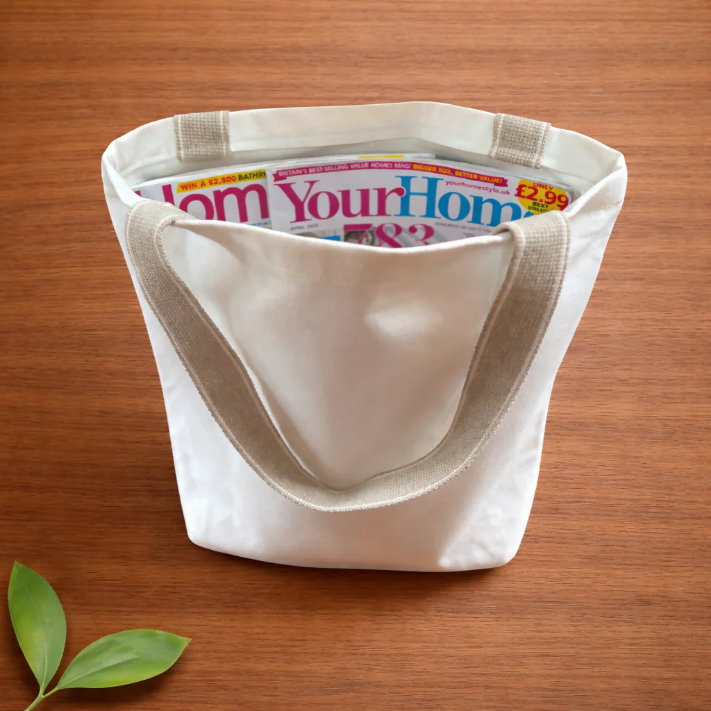 Handmade Organic Cotton Tote Bag – Shopping & Market Tote - Image 2