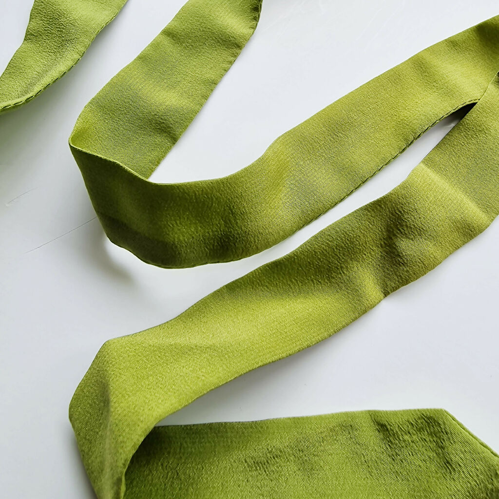 Handmade Skinny Silk Scarf - Image 4