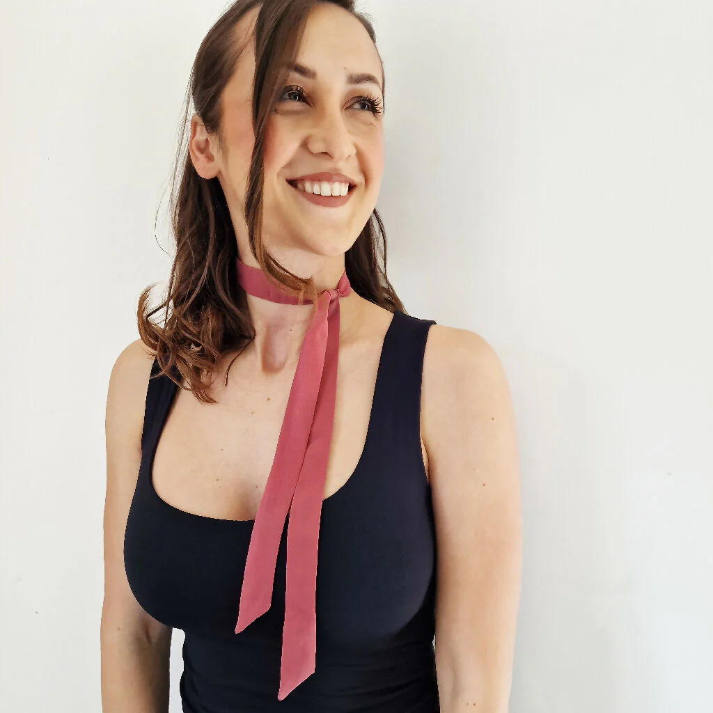 Handmade Skinny Silk Scarf - Image 8