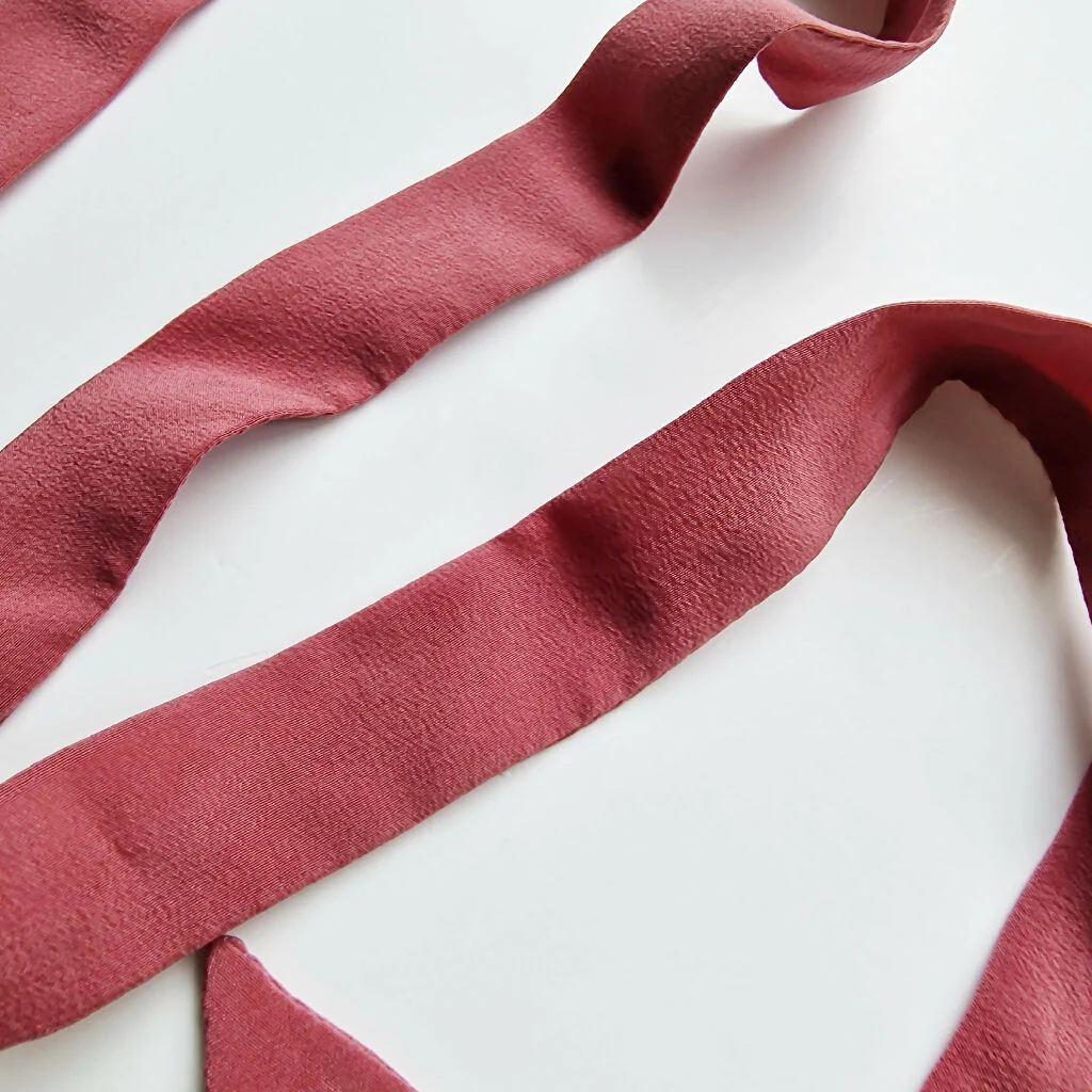 Handmade Skinny Silk Scarf - Image 9