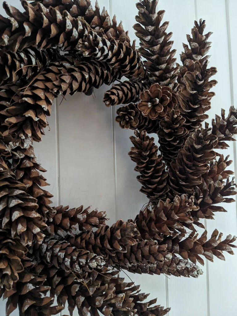 Handmade Wreath From Natural Pine Cones - Image 3