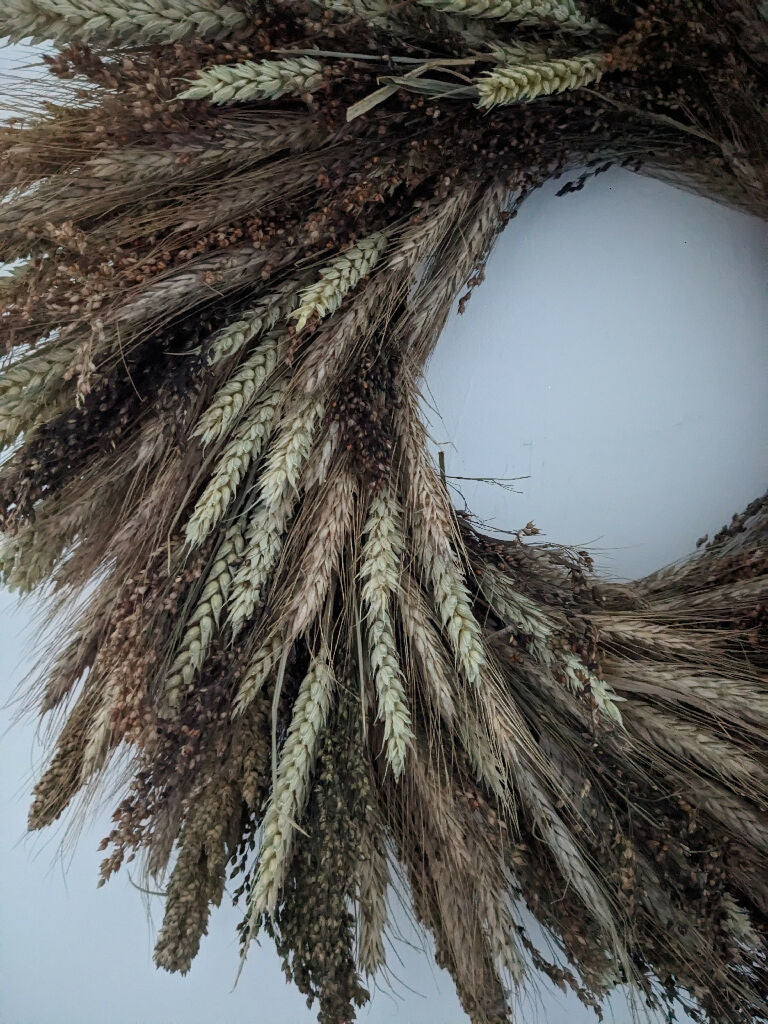 Handmade Wheat Wreath - Image 5