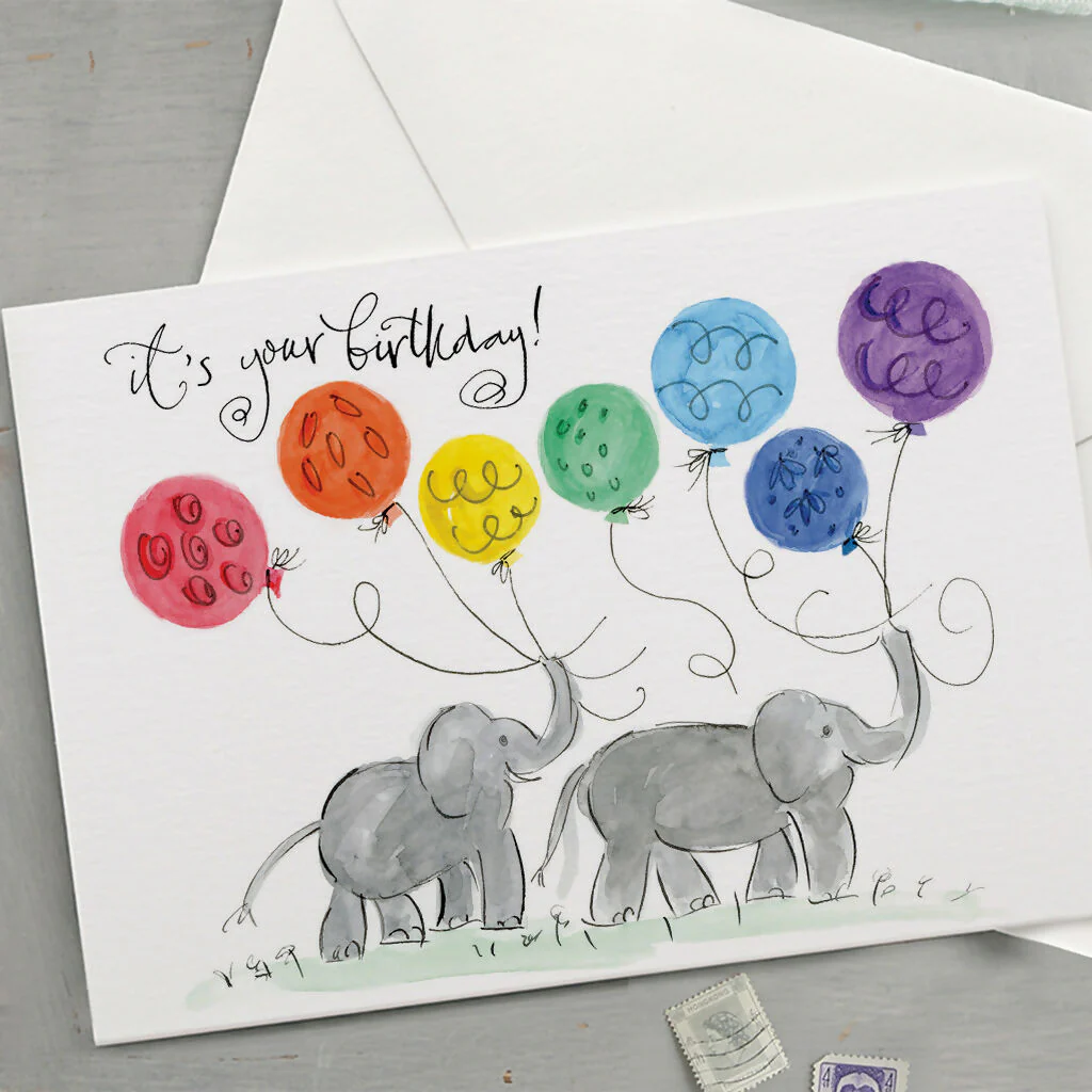 'It's Your Birthday' Elephants Birthday Card - Image 2